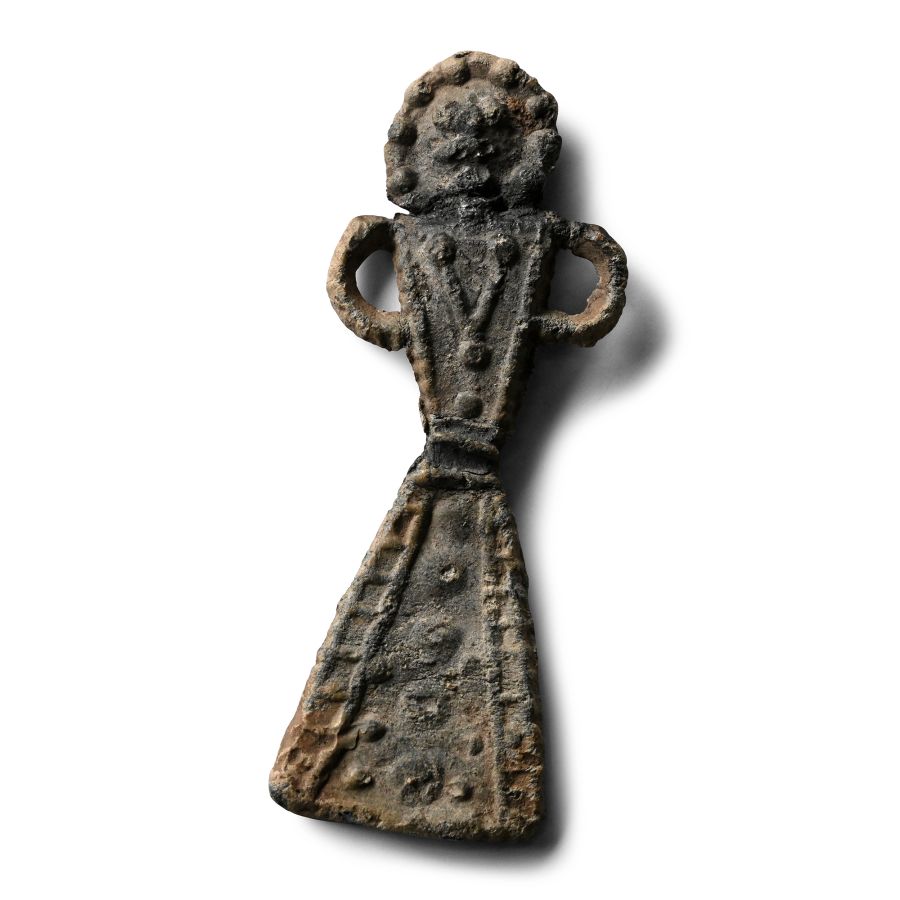 Medieval Pewter Pilgrim's Badge with St. Sitha