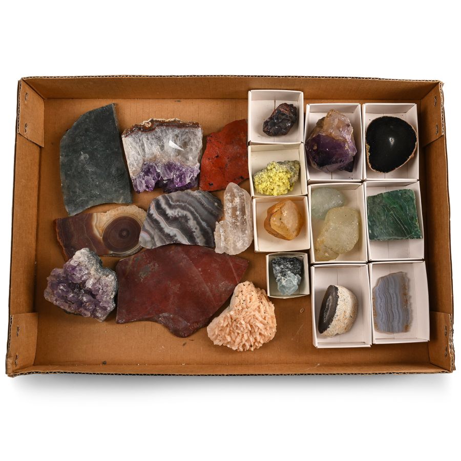 Group of Twenty [20] Mixed Mineral Specimens
