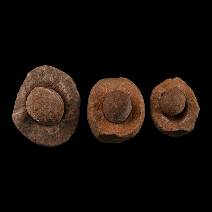 Collection of Three [3] Gift Bagged Kalahari Desert Wind Stones
