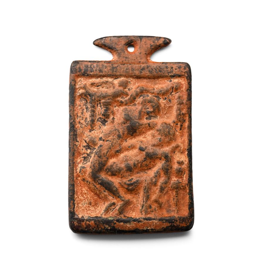 Roman Bronze Erotic Plaque