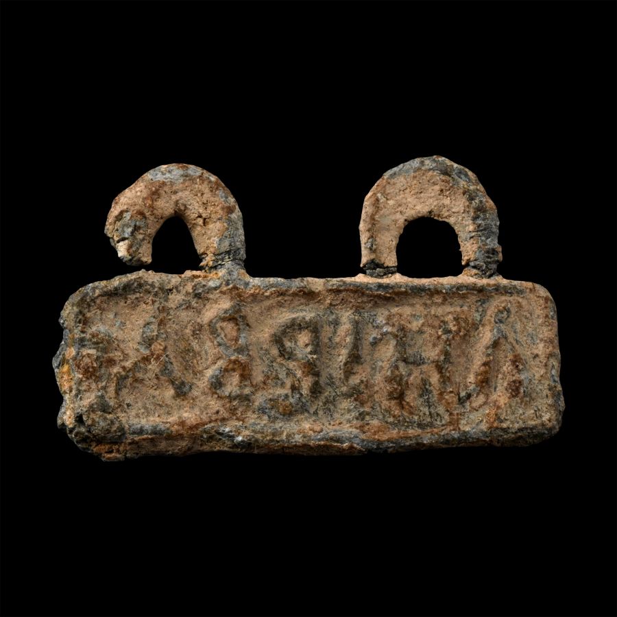 Greek Inscribed Lead Amulet