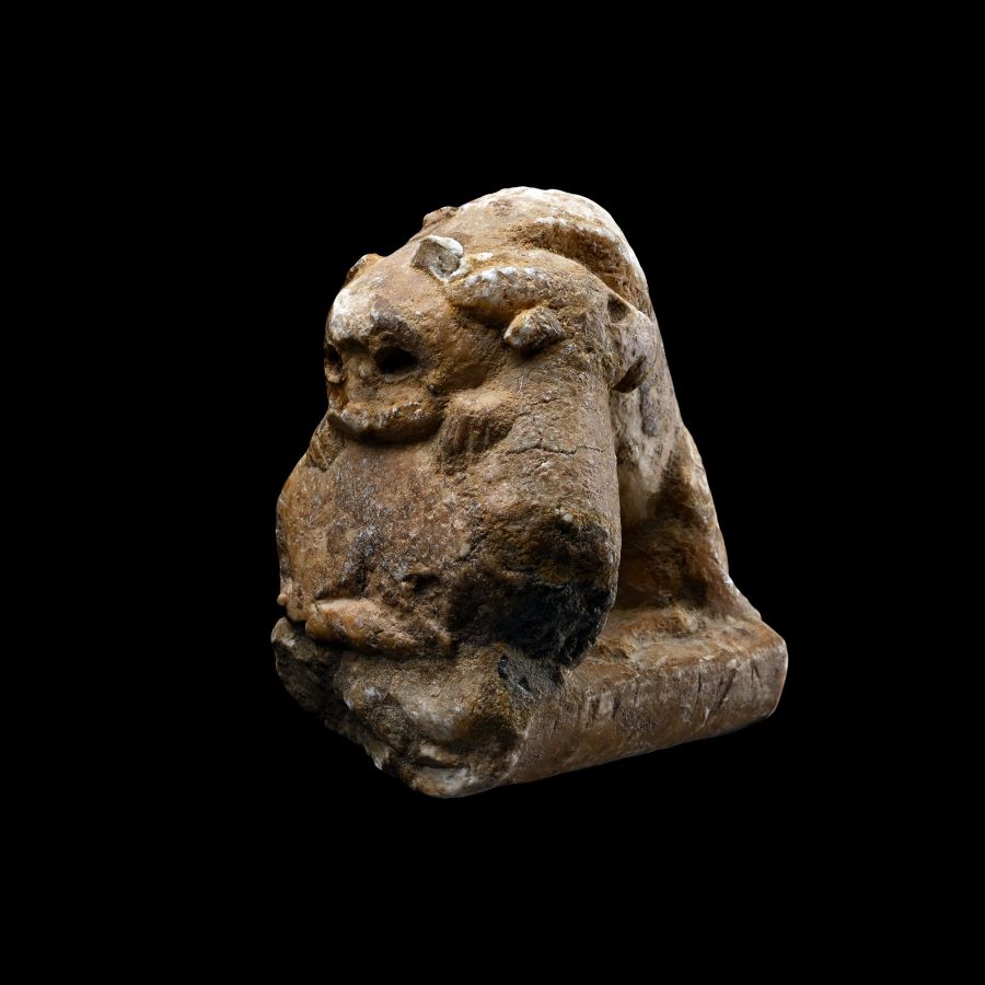 Sumerian Stone Statue Fragment