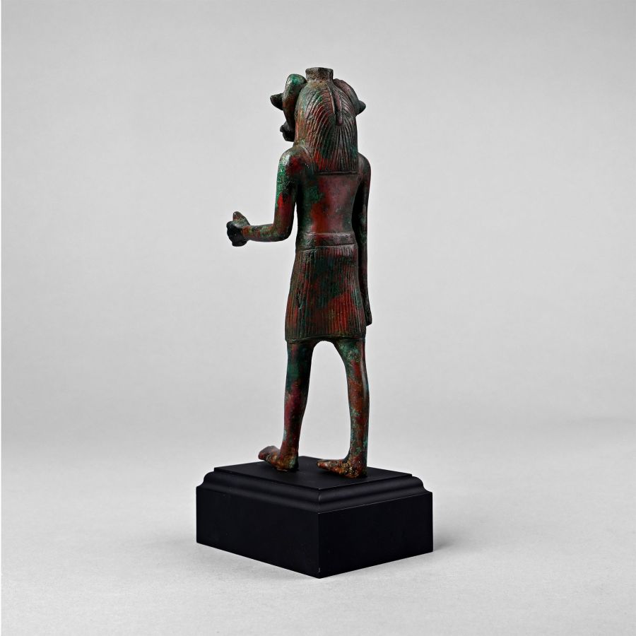 Egyptian Bronze Figure of Khnum, the Creator God