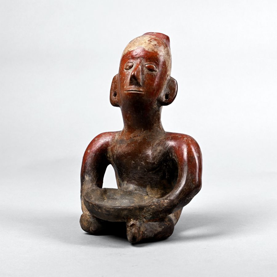 Colima Culture Terracotta Seated Figure