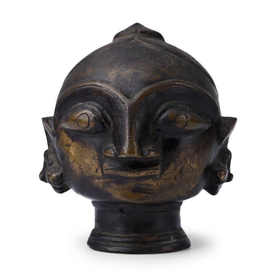 Buddhist Bronze Deity Head