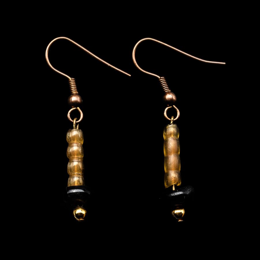 Roman Bead Earring Pair