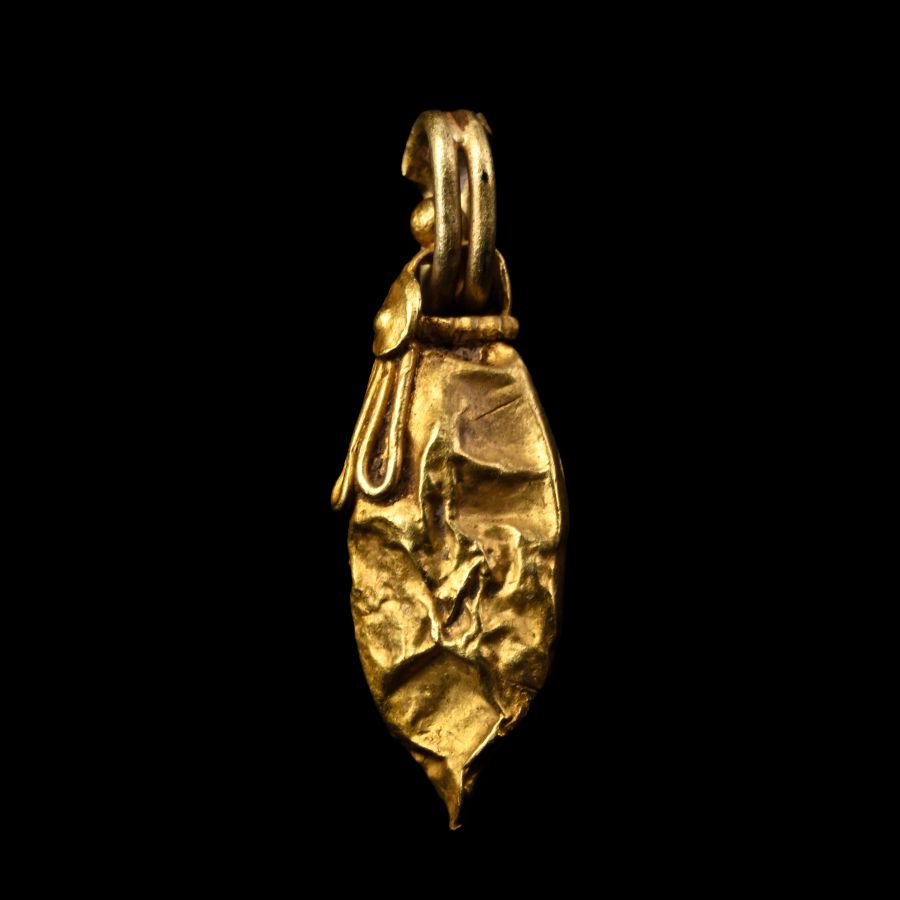 Western Asiatic Oval Gold Pendant