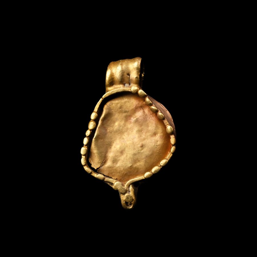Western Asiatic Sun-Disc Gold Pendant