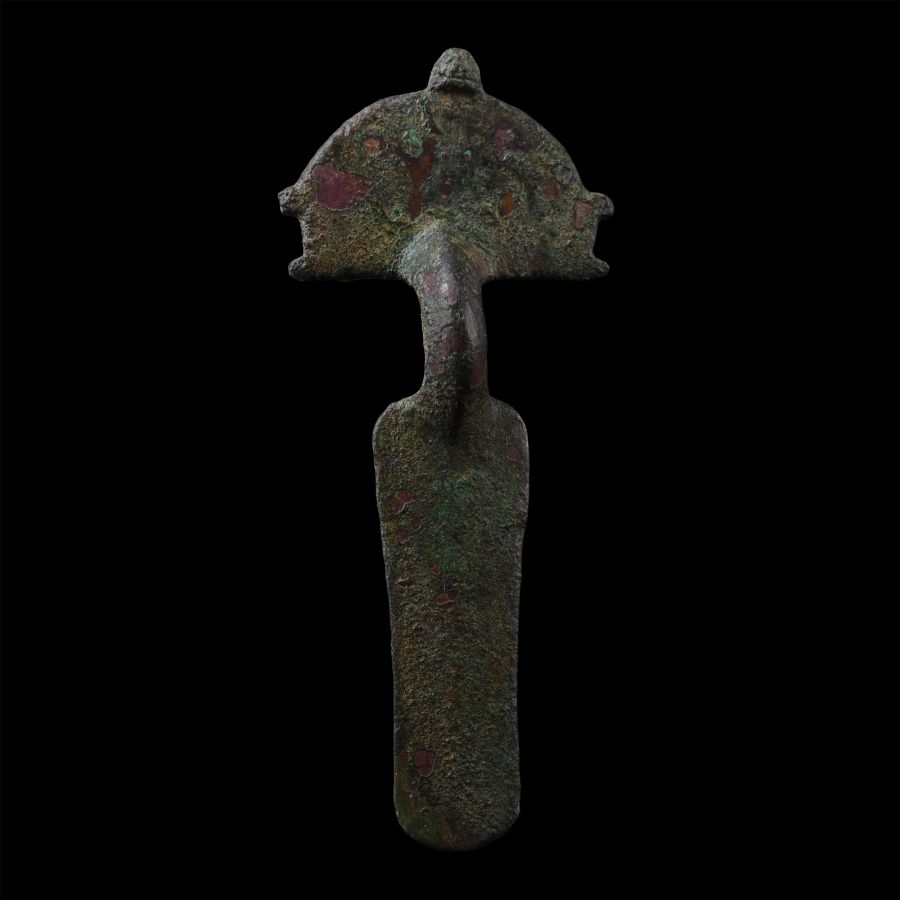 Visigothic Radiate-Headed Bronze Bow Brooch