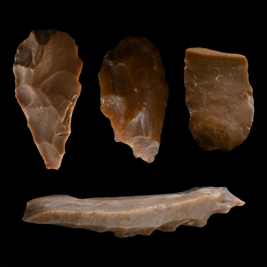 Stone Age Knapped Flint Tools from Grand Pressigny