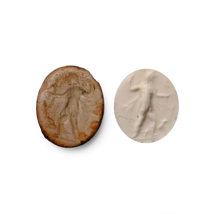 Roman Jasper Gemstone with Advancing Figure