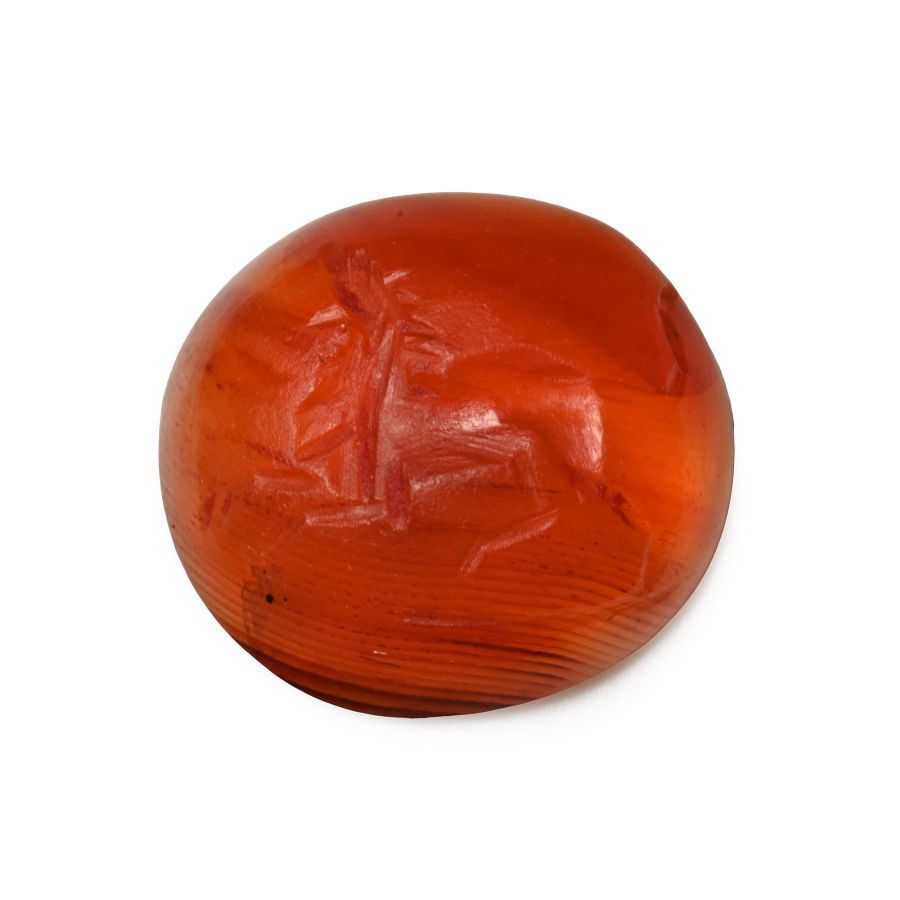 Roman Carnelian Gemstone with Lion