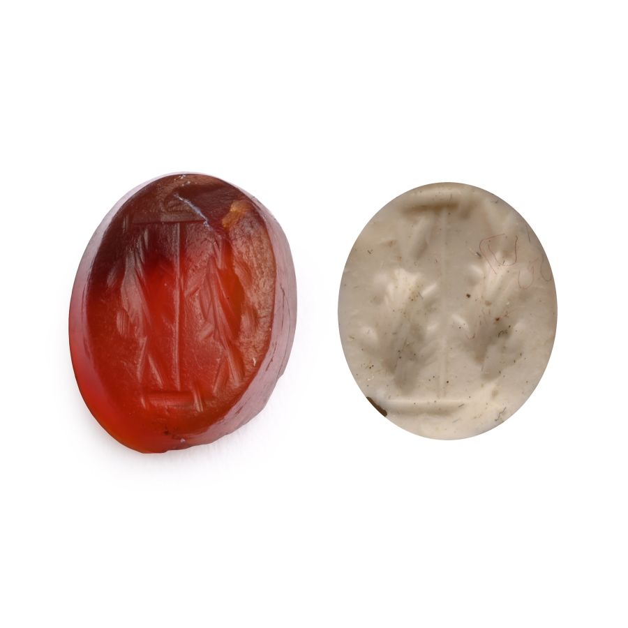 Roman Carnelian Gemstone with Fish