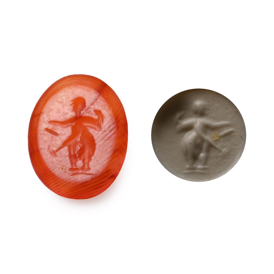 Roman Carnelian Gemstone Standing Figure
