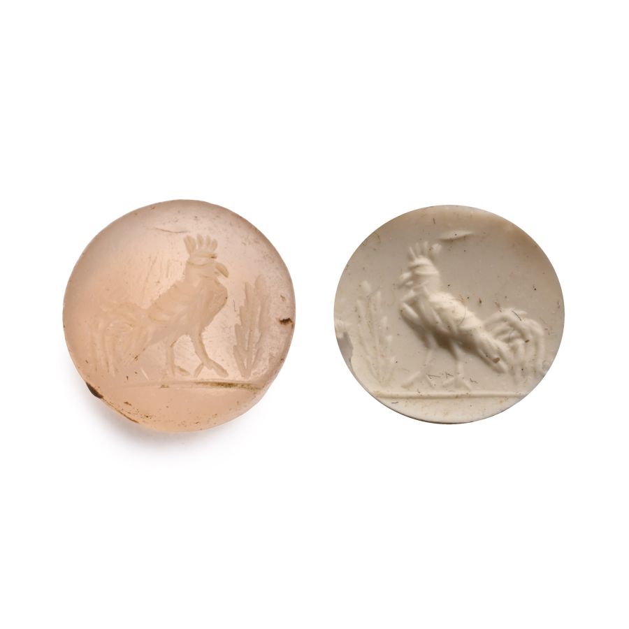 Roman Agate Gemstone with Bird