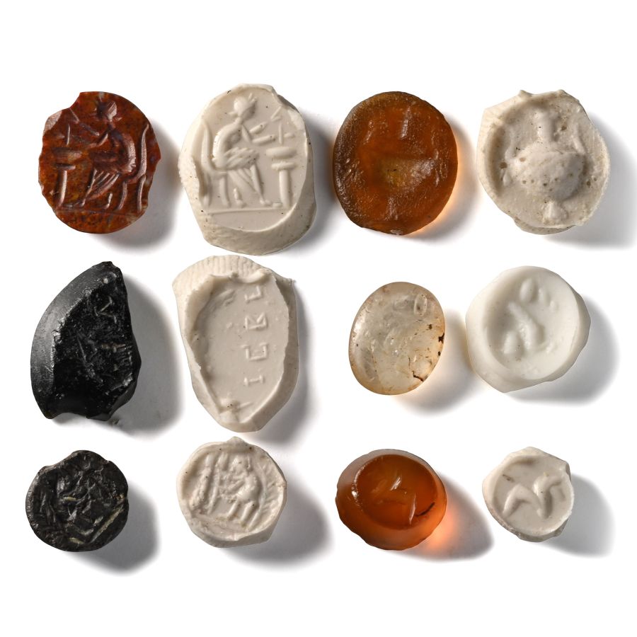Roman Gemstone and Glass Intaglio Collection