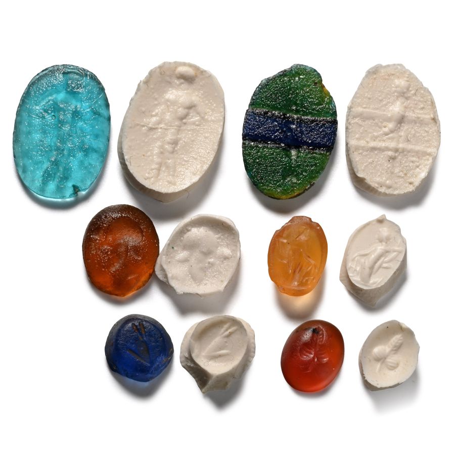 Roman Gemstone and Glass Intaglio Collection