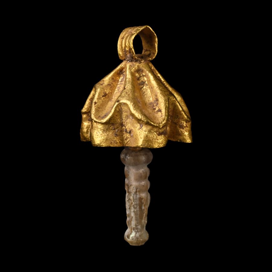 Roman Gold Bell Pendant