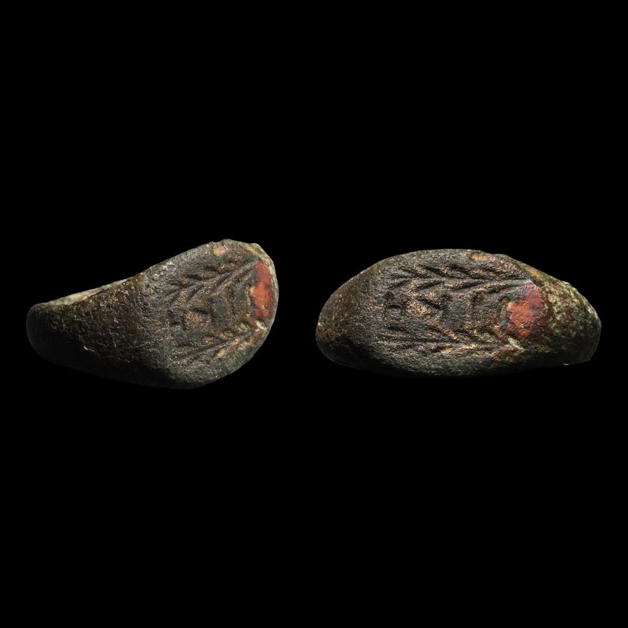 Roman Bronze Ring with Inscription
