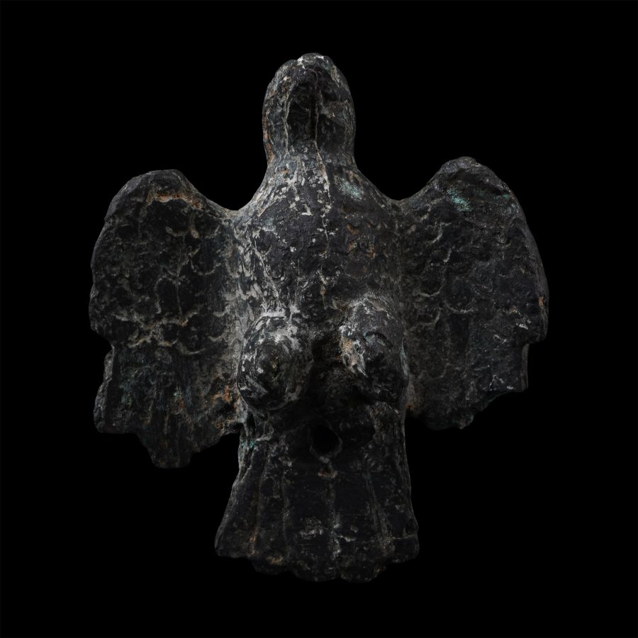 Large Roman Bronze Eagle Staff Finial