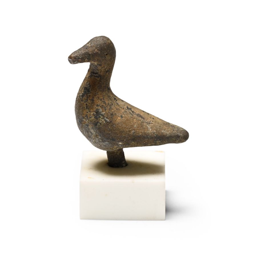 Roman Bronze Bird Finial