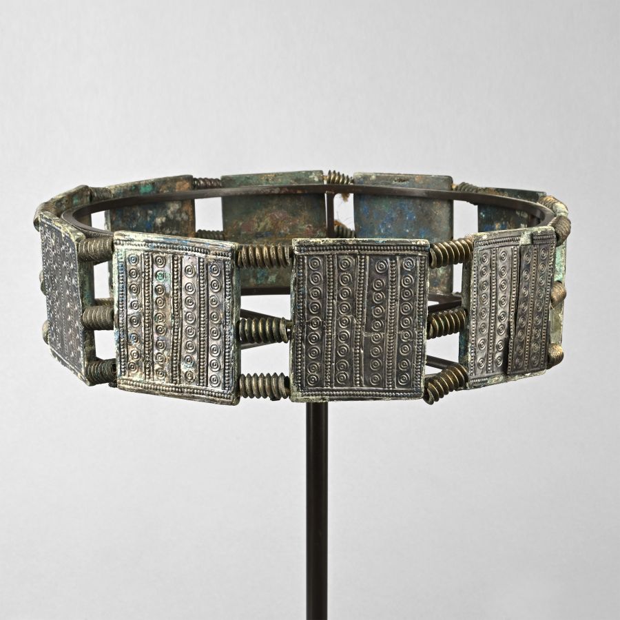 Viking Period Ornate Crown with Brooch and Pin Set