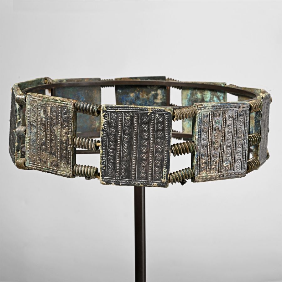 Viking Period Ornate Crown with Brooch and Pin Set