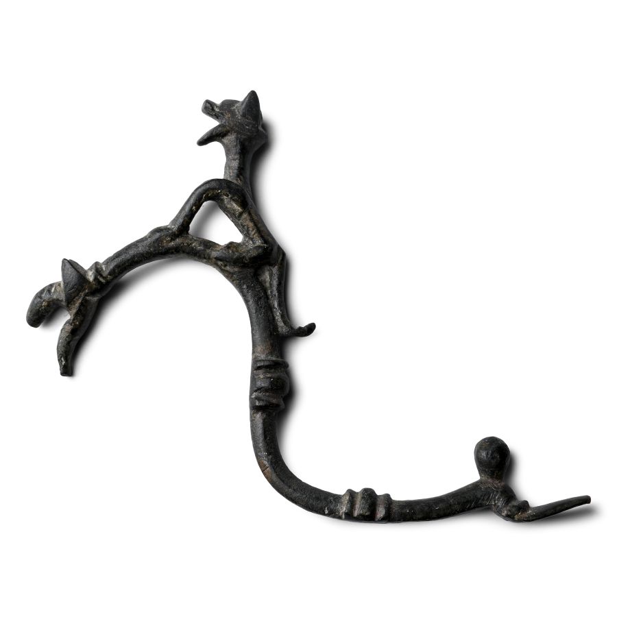 Western Asiatic Bronze Handle with Lion