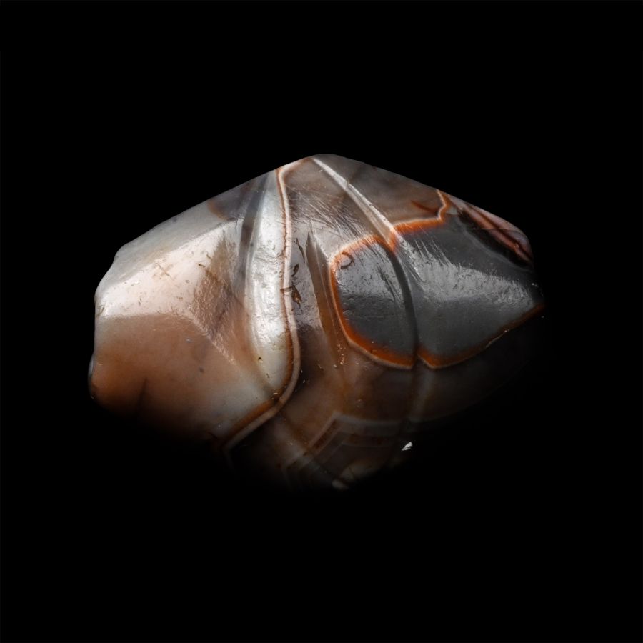 Western Asiatic Decorated Banded Agate Bead