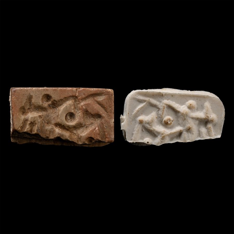 Elamite Brown Stone Stamp Seal Fragment
