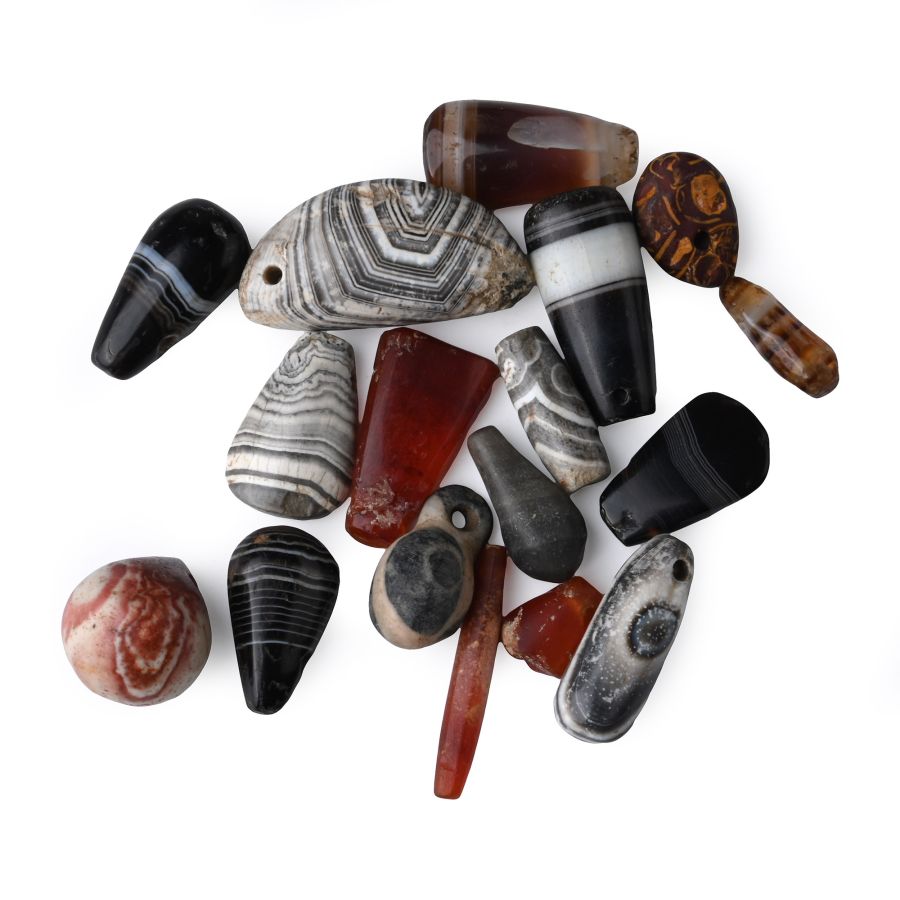 Western Asiatic Assorted Stone Pendant and Bead Collection