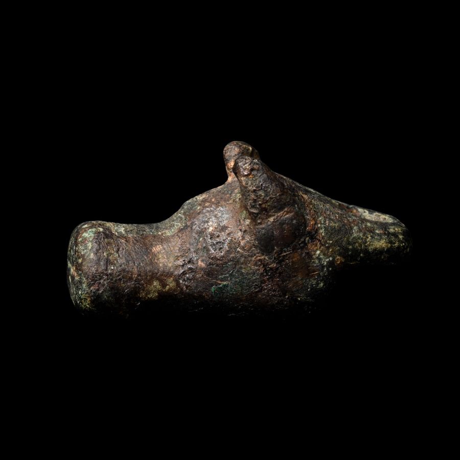 Celtic Bronze Bull's Head Pendant