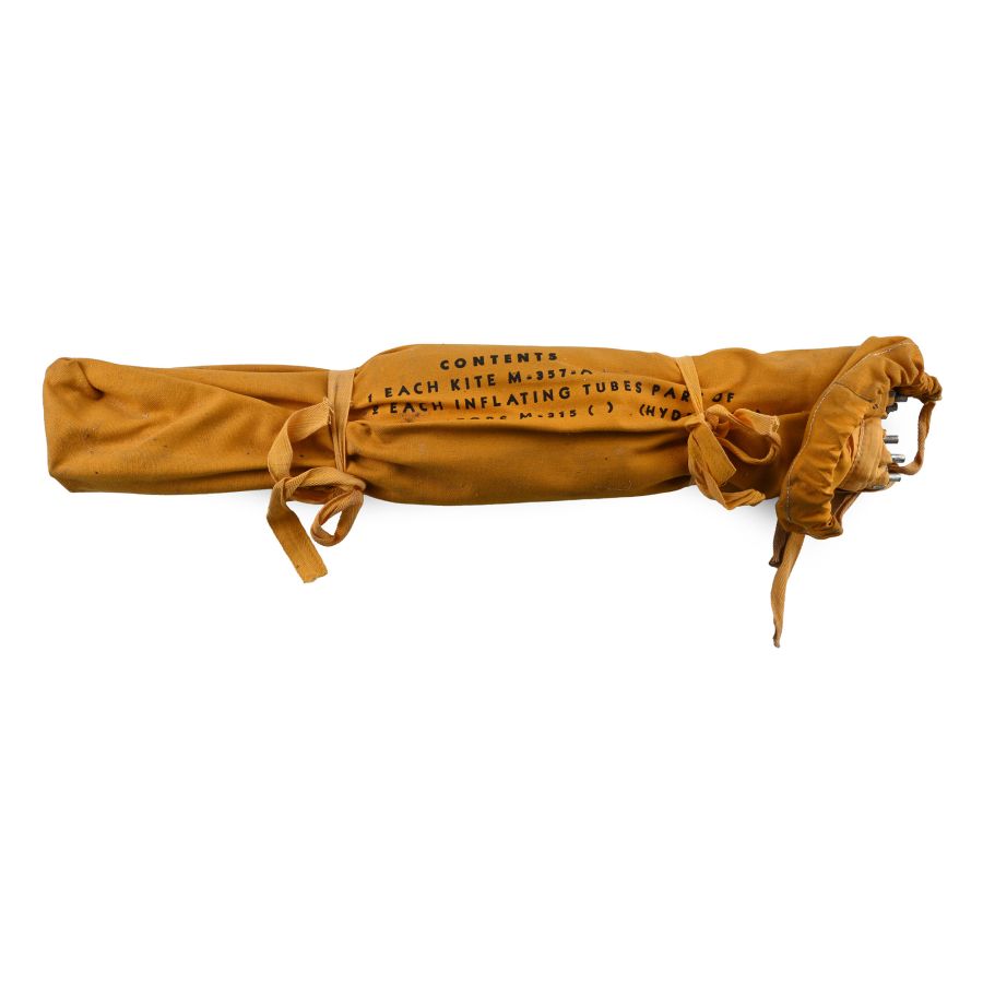 RAF WWII Aircraft Life Raft Signalling Kite in Original Sock