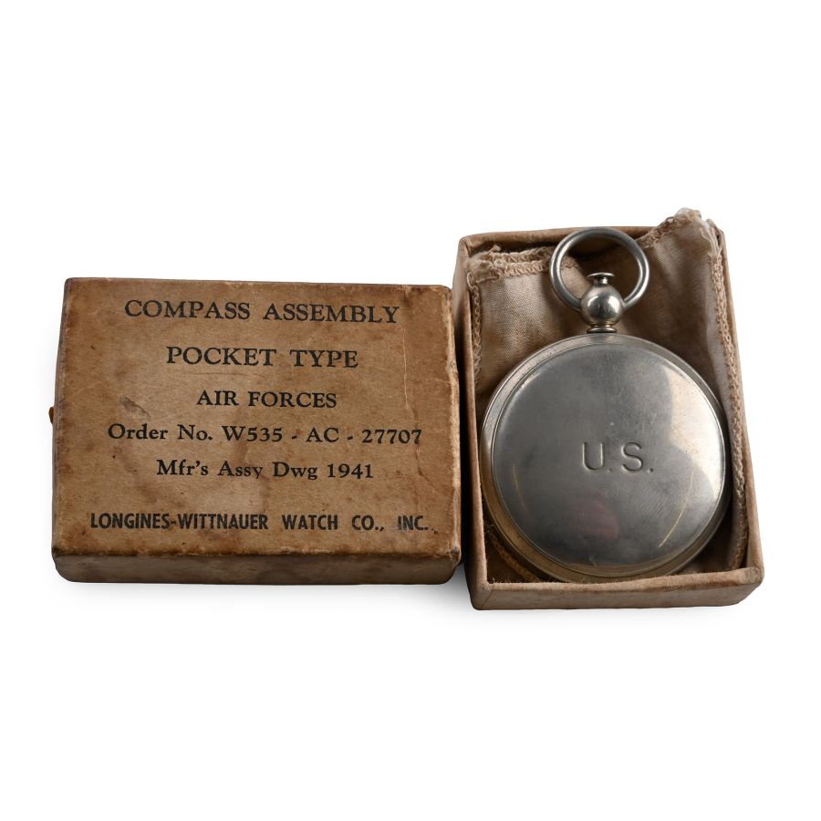 US Air Force Pocket Compass in Original Box