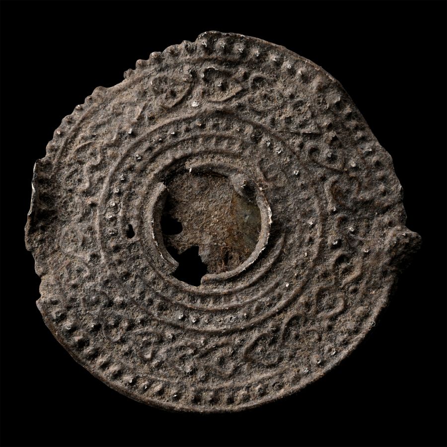 Roman Lead Votive Mirror Frame