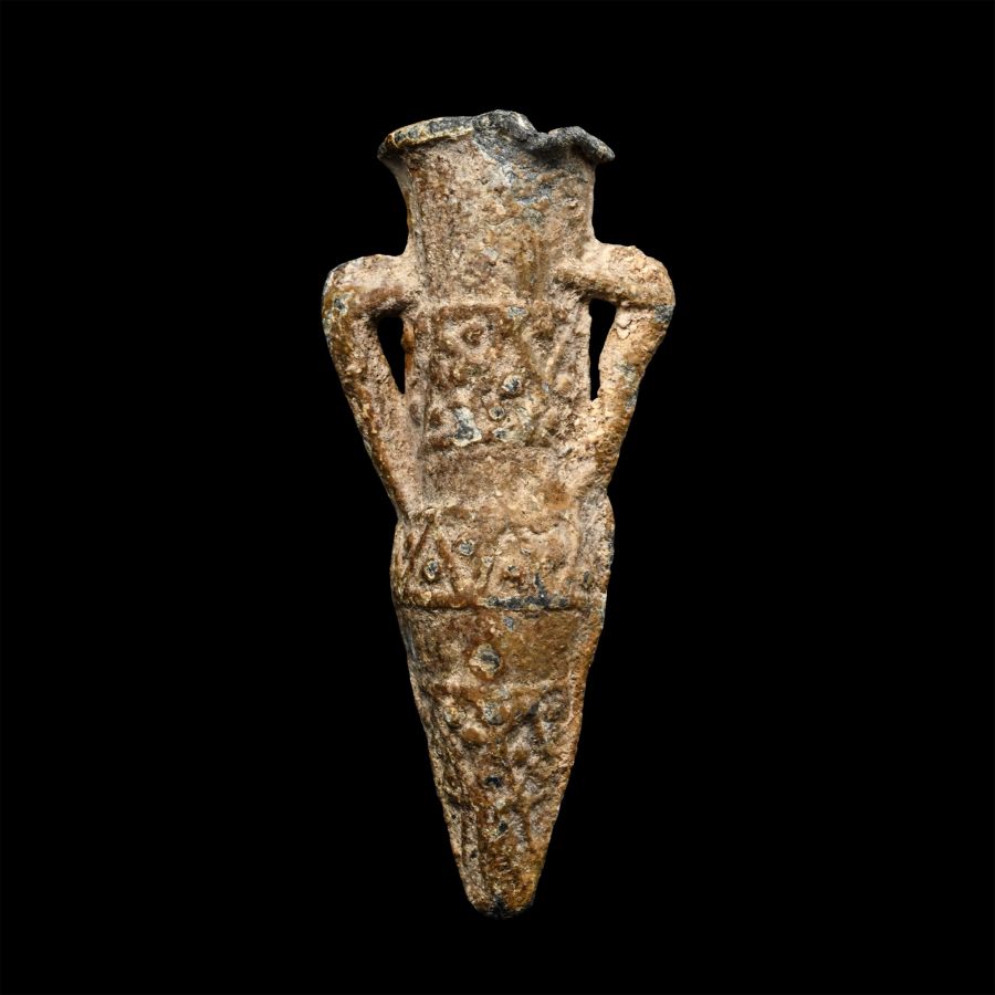 Byzantine Lead Pilgrim's Holy Water Ampulla
