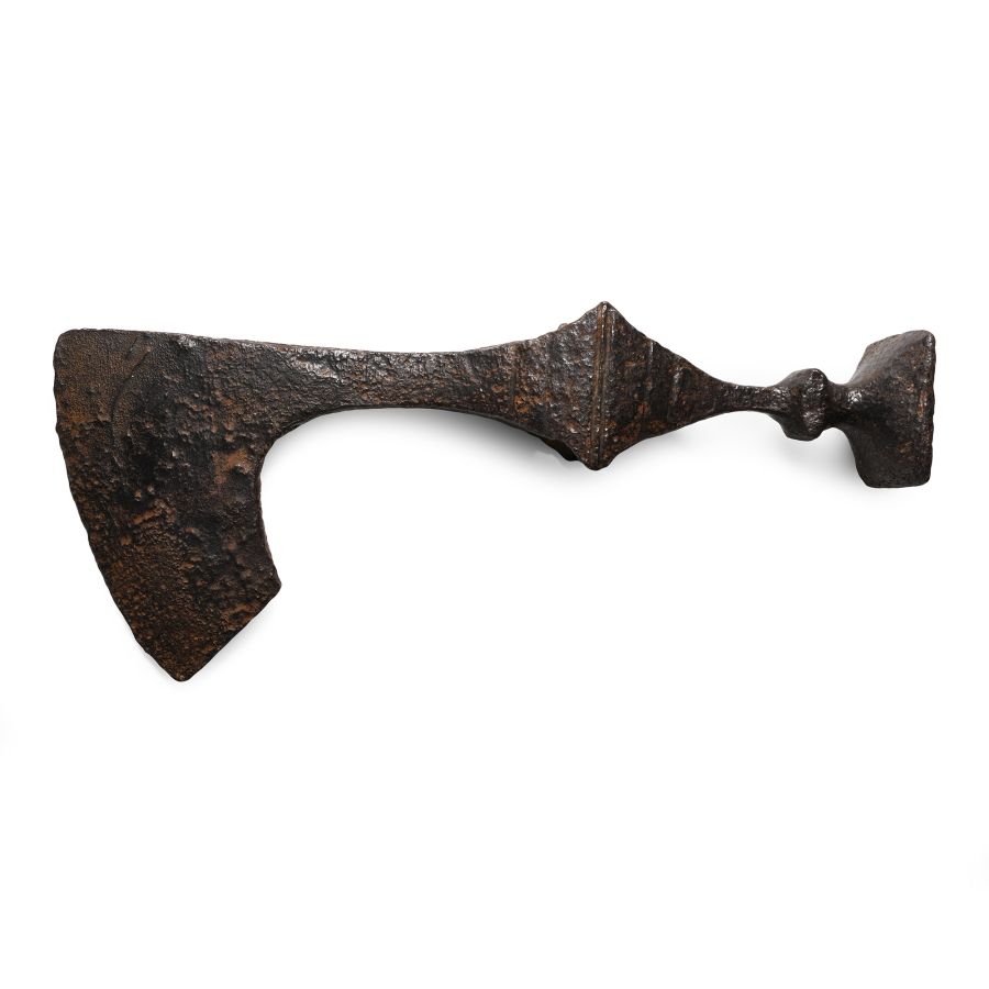 Viking Age Iron Bearded Axe-Hammer