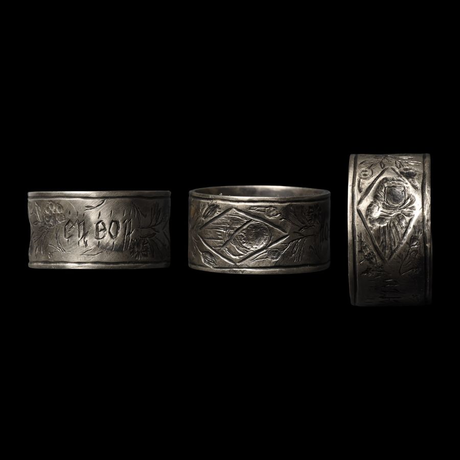 Post Medieval Silver 'En Bon Desir' Posy Ring