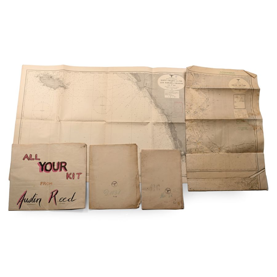 German WWII Naval Map Collection