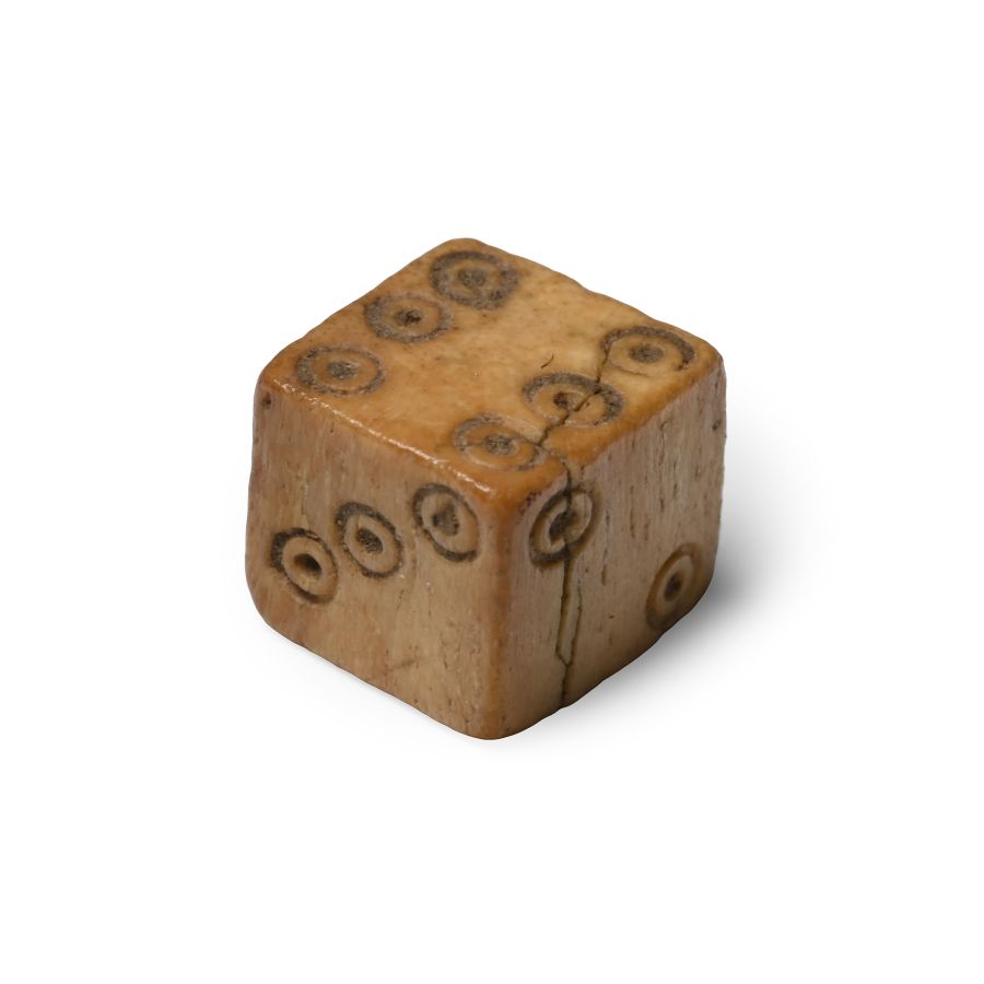 Roman Bone Gaming Die