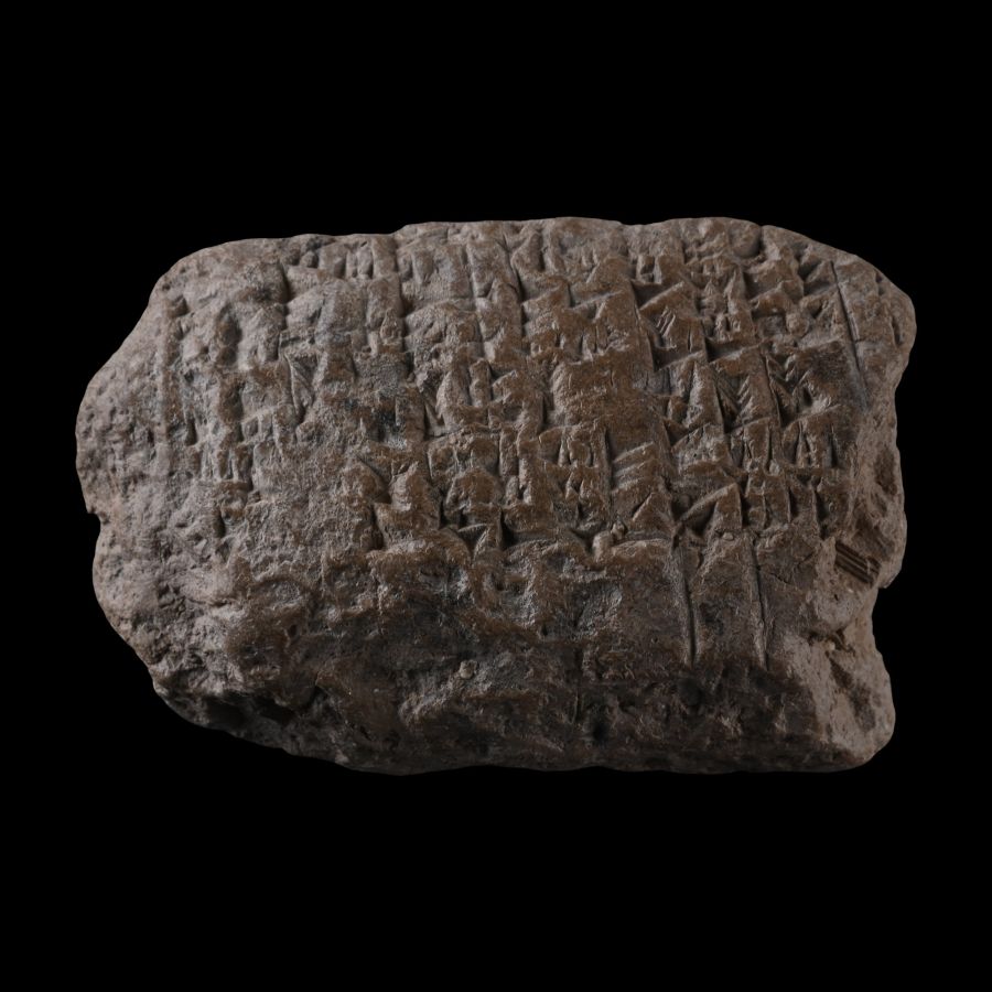 Mesopotamian Terracotta Cuneiform Tablet Fragment