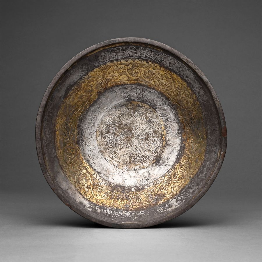Large Greek Silver-Gilt Bowl