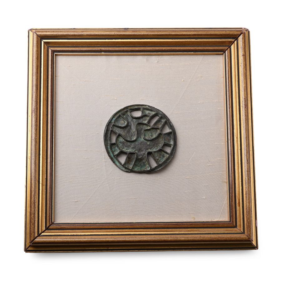 Bactrian Bronze Stamp Seal of a Bird