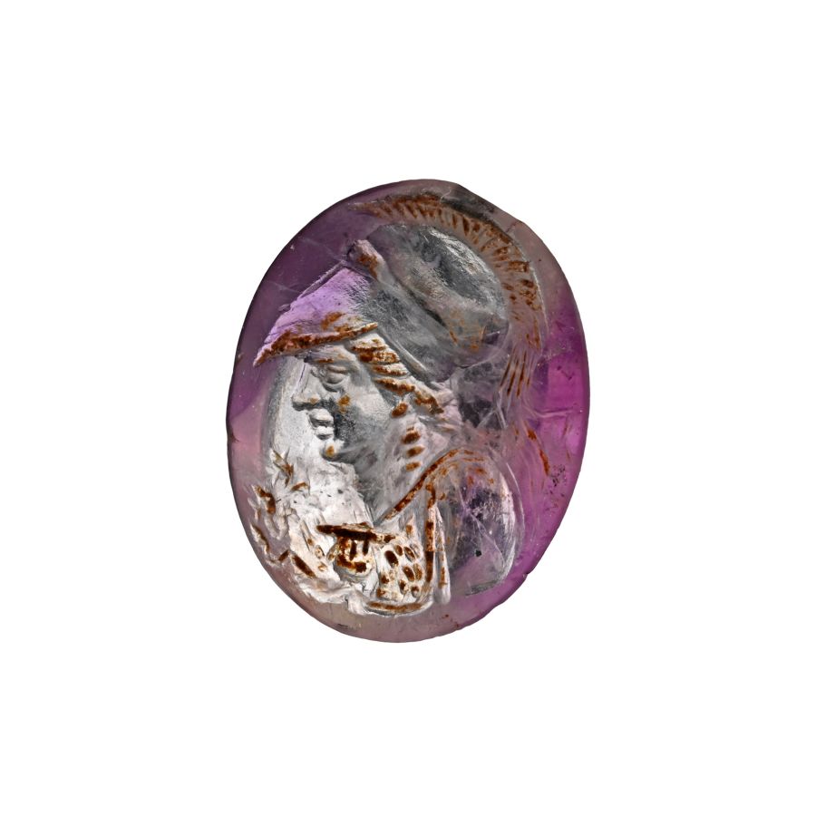 Roman Amethyst Gemstone of the Goddess Minerva