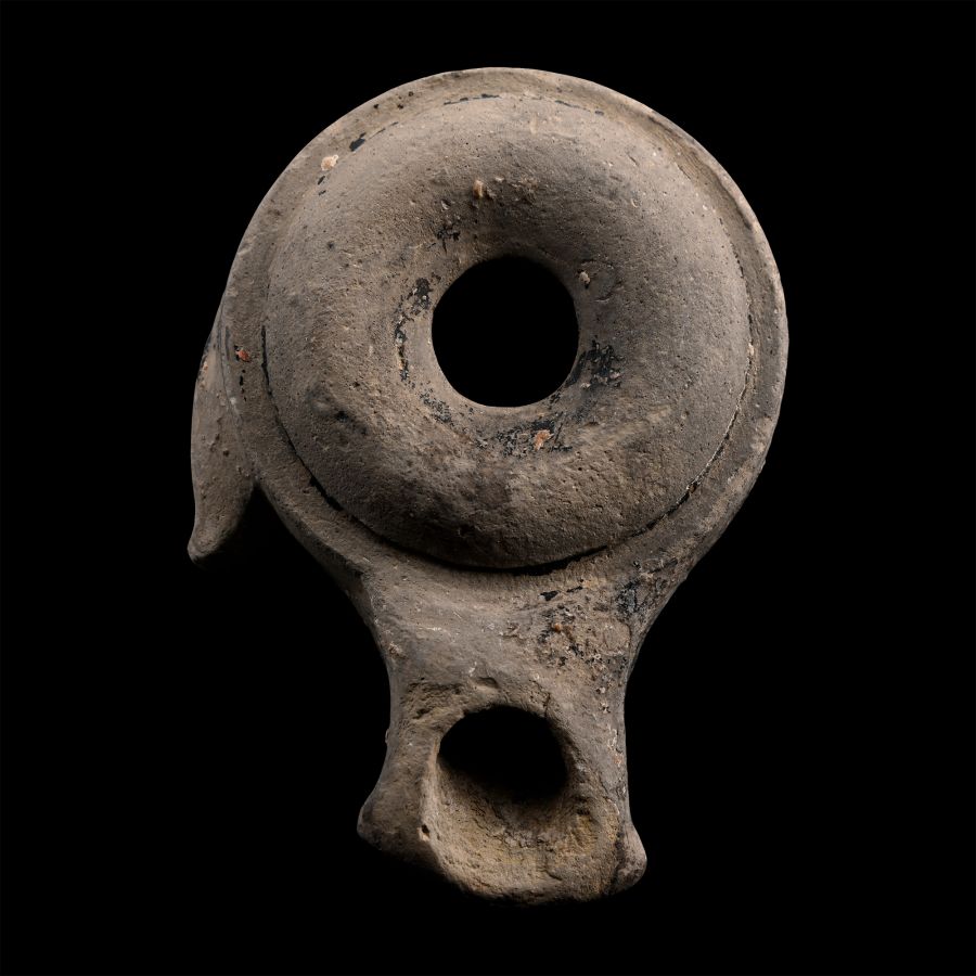 Greek Terracotta Oil Lamp