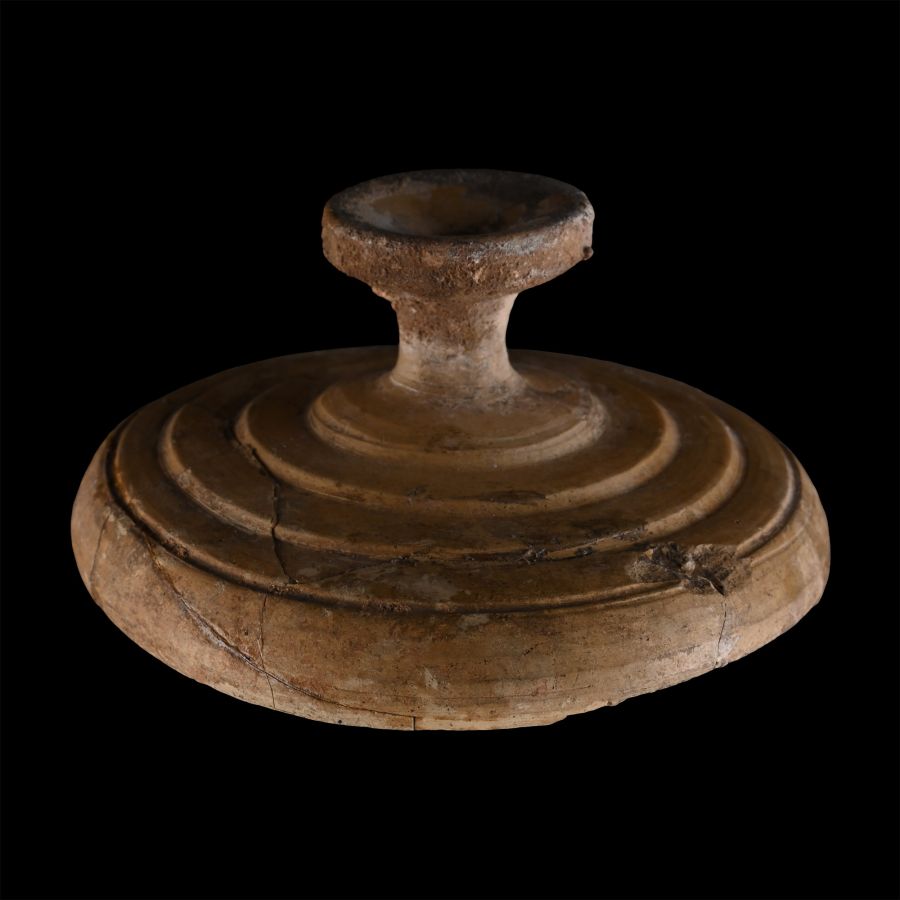 Greek Terracotta Lekanis Lid