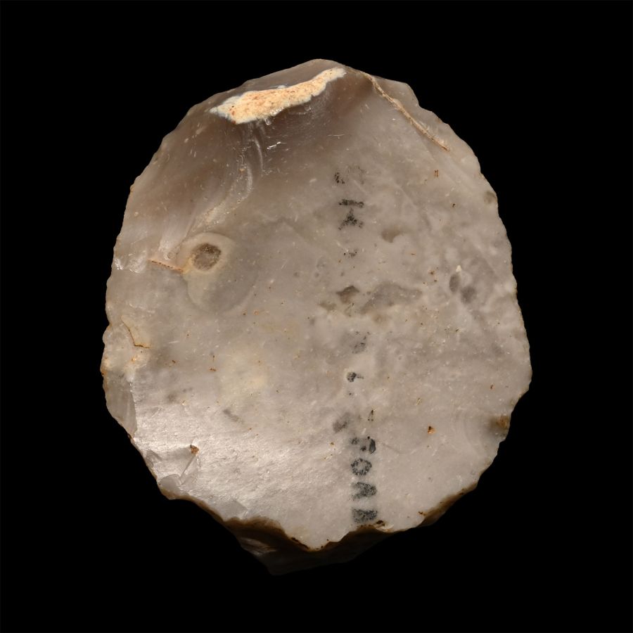 British Stone Age Knapped Flint Scraper from Farnham