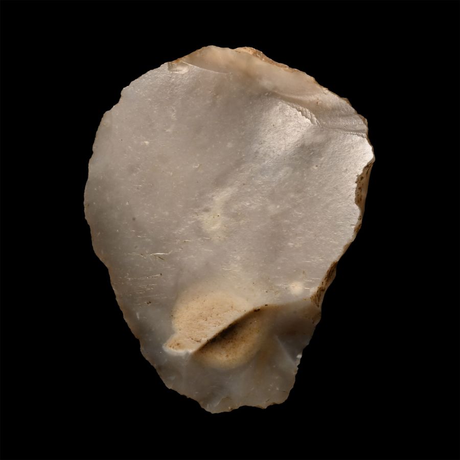 British Stone Age Knapped Flint Scraper/Knife from Farnham