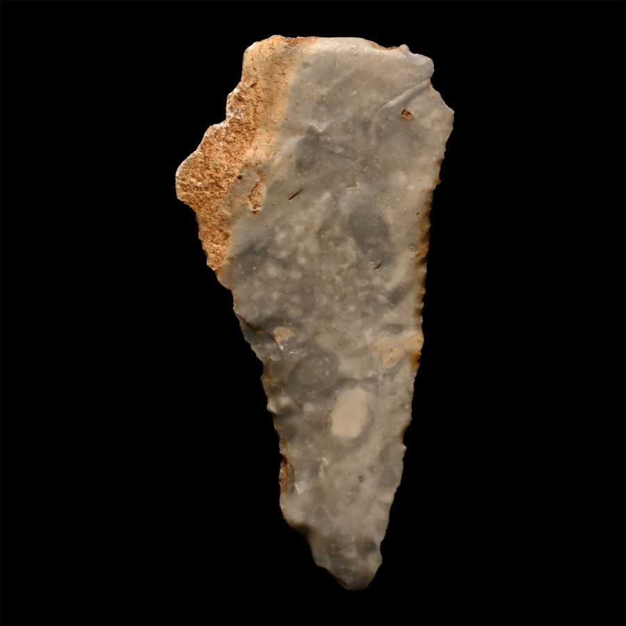 British Stone Age Knapped Flint Bifacial Knife from Farnham