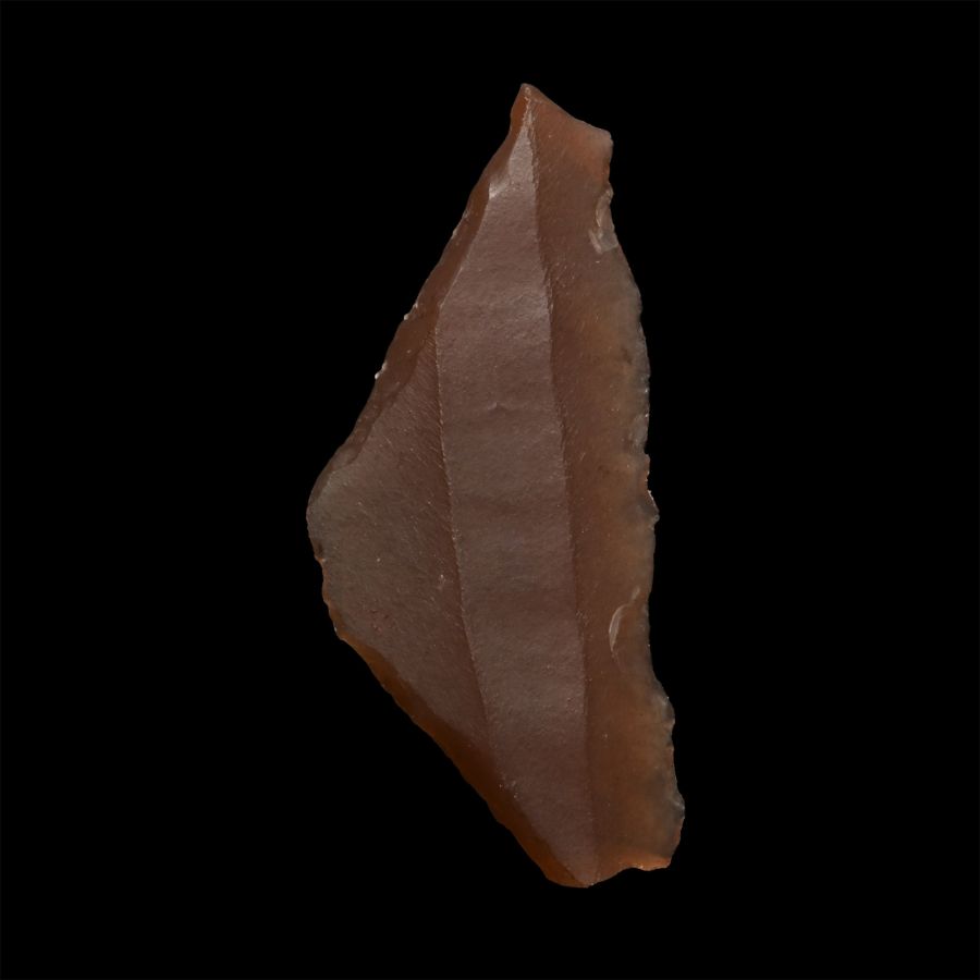 British Stone Age Knapped Flint Trapeze Arrowhead from Farnham